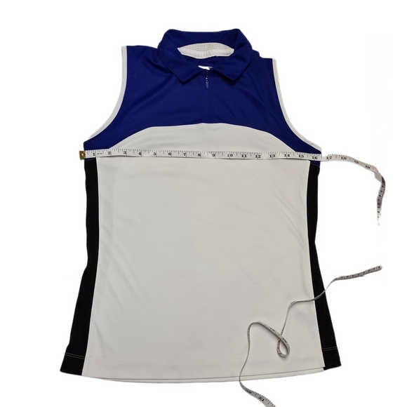 SLAZENGER Golf Athletic Sleeveless Polo Shirt White Womens XSmall - Picture 6 of 11